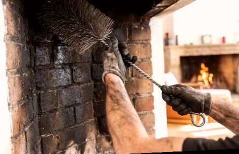 Firebox scrubbed in detail with a wire brush